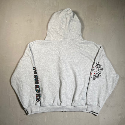HMDD Chimstone Grey Zip Hoodie Size Large USED x17723