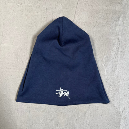 Stussy Navy Blue Skully Beanie USED x17742