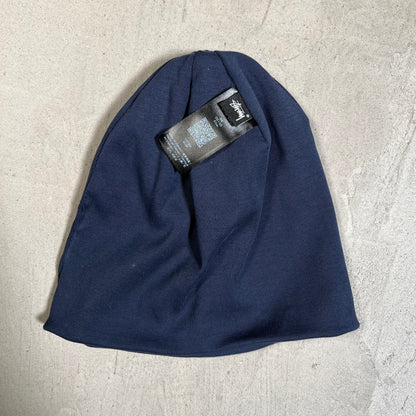 Stussy Navy Blue Skully Beanie USED x17742