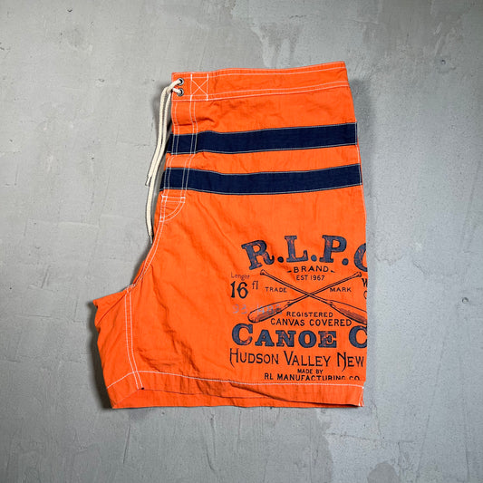 Polo Ralph Lauren R.L.P.C. Canoe Orange Shorts Size XXL USED v19641