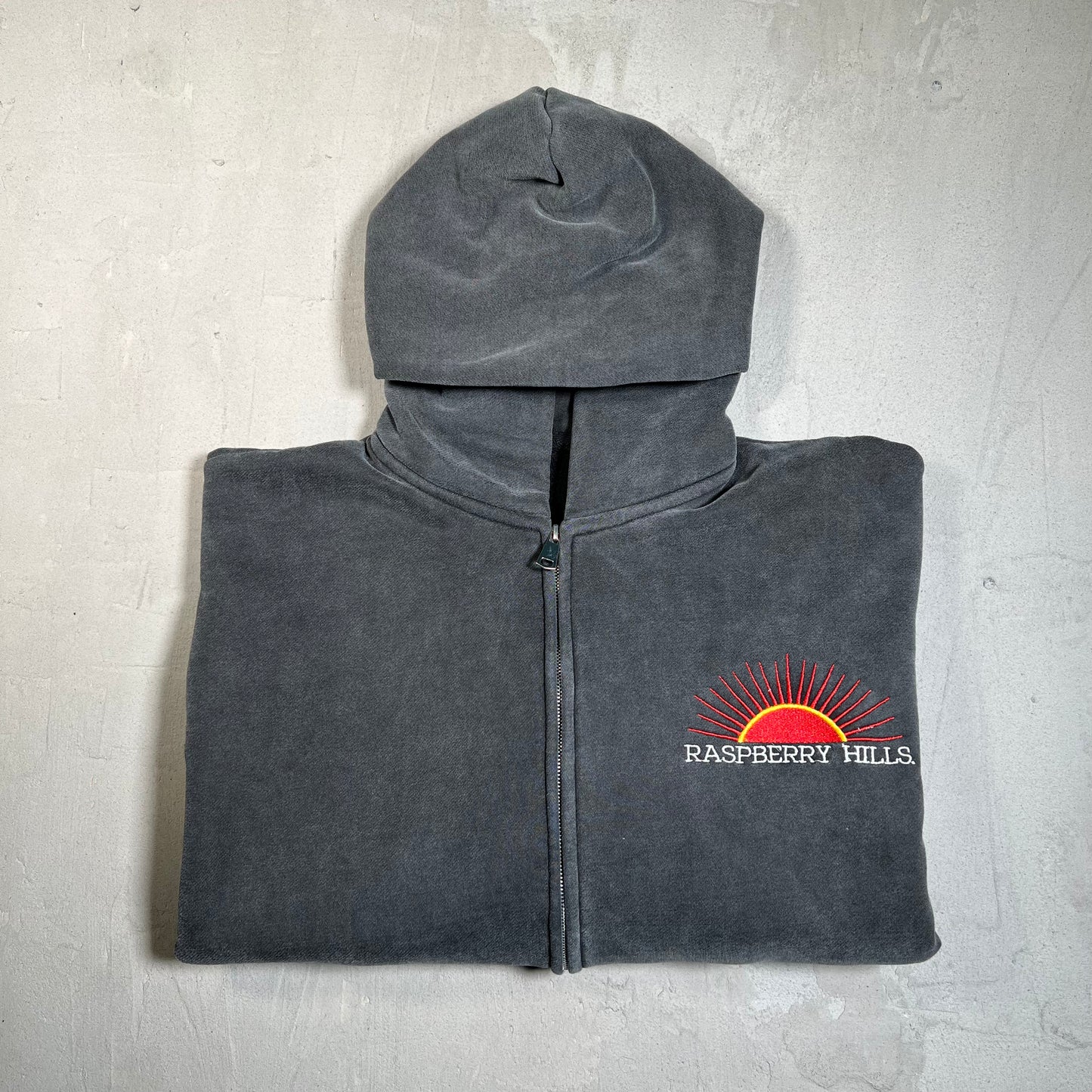 GV Gallery Raspberry Hills Casamigos Washed Black Hoodie Size Large USED x17756