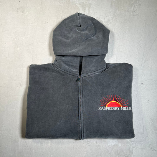 GV Gallery Raspberry Hills Casamigos Washed Black Hoodie Size Large USED x17756