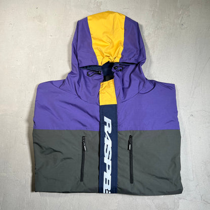 GV Gallery Raspberry Hills Green/Purple/Yellow Shanghai Jacket Size XL USED x17685