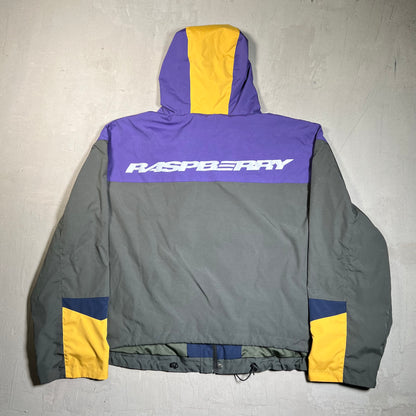GV Gallery Raspberry Hills Green/Purple/Yellow Shanghai Jacket Size XL USED x17685