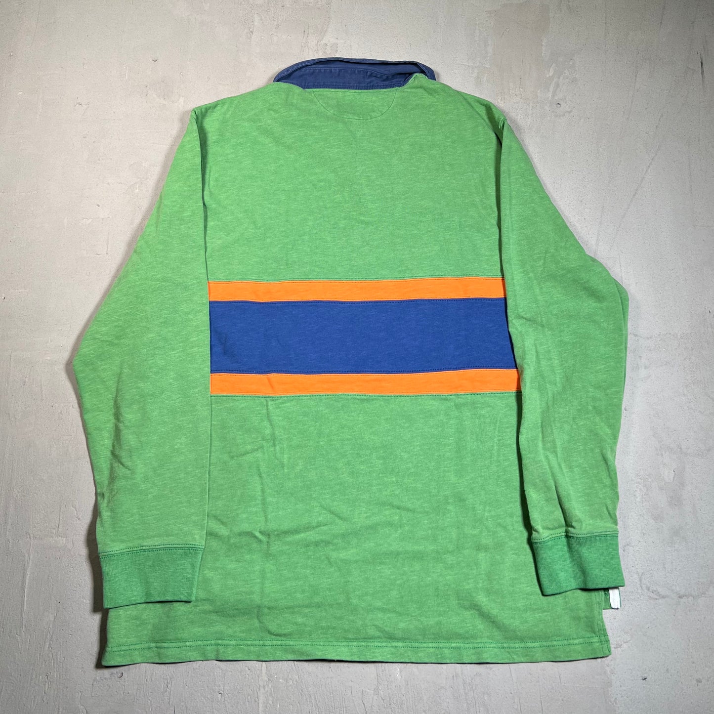 Y2K Polo Ralph Lauren "Eastern Division" Green Rugby Longsleeve Size XL USED v19614