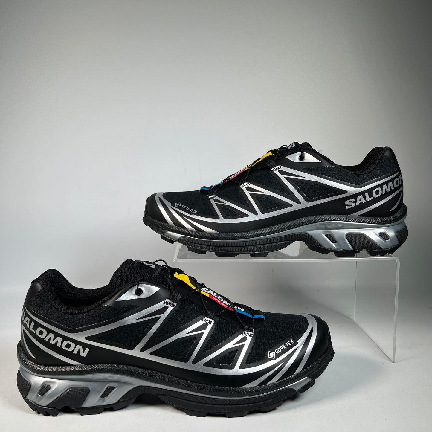 Salomon XT 6 Gore Tex Black Silver (2024) Size 12 NEW s23088