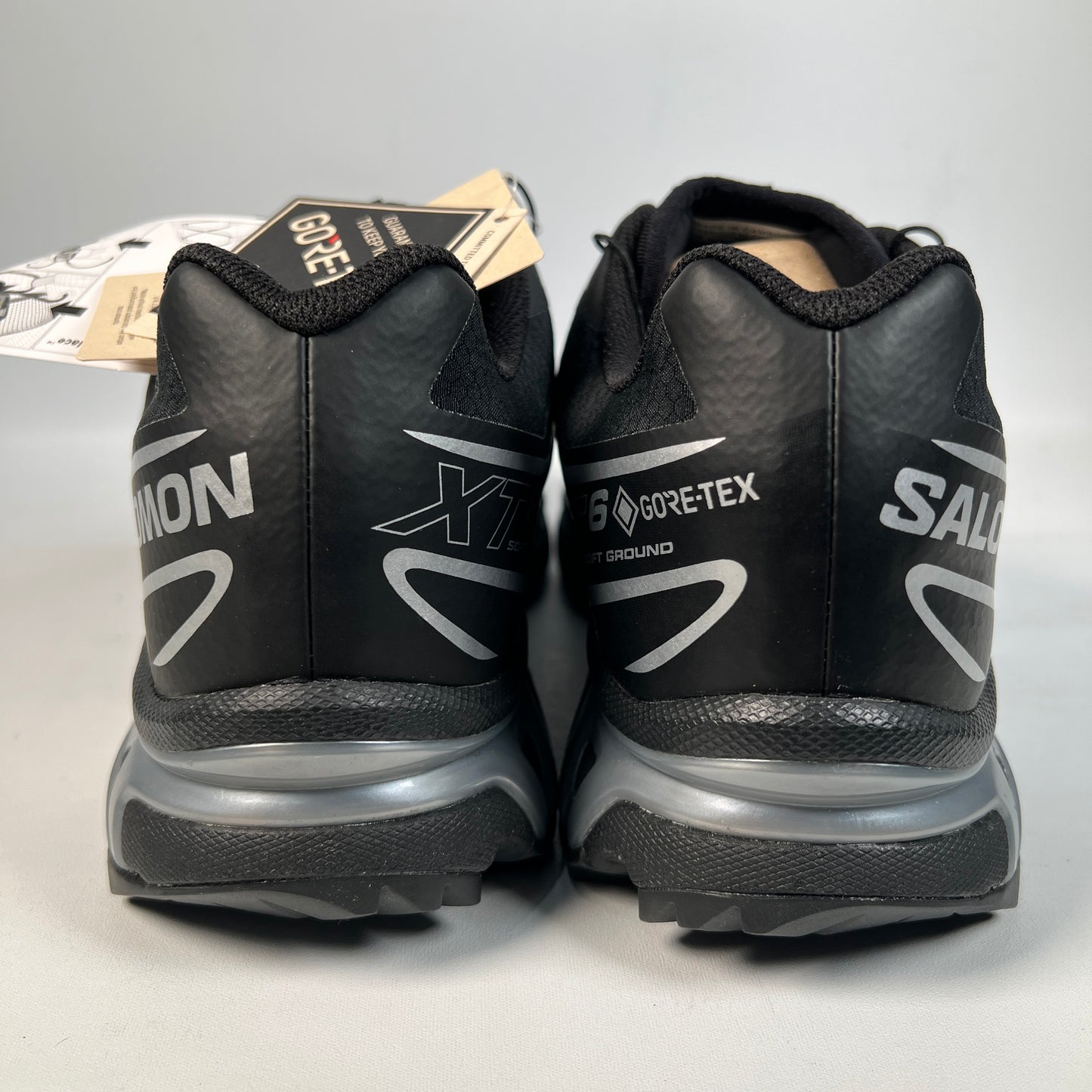 Salomon XT 6 Gore Tex Black Silver (2024) Size 12 NEW s23088