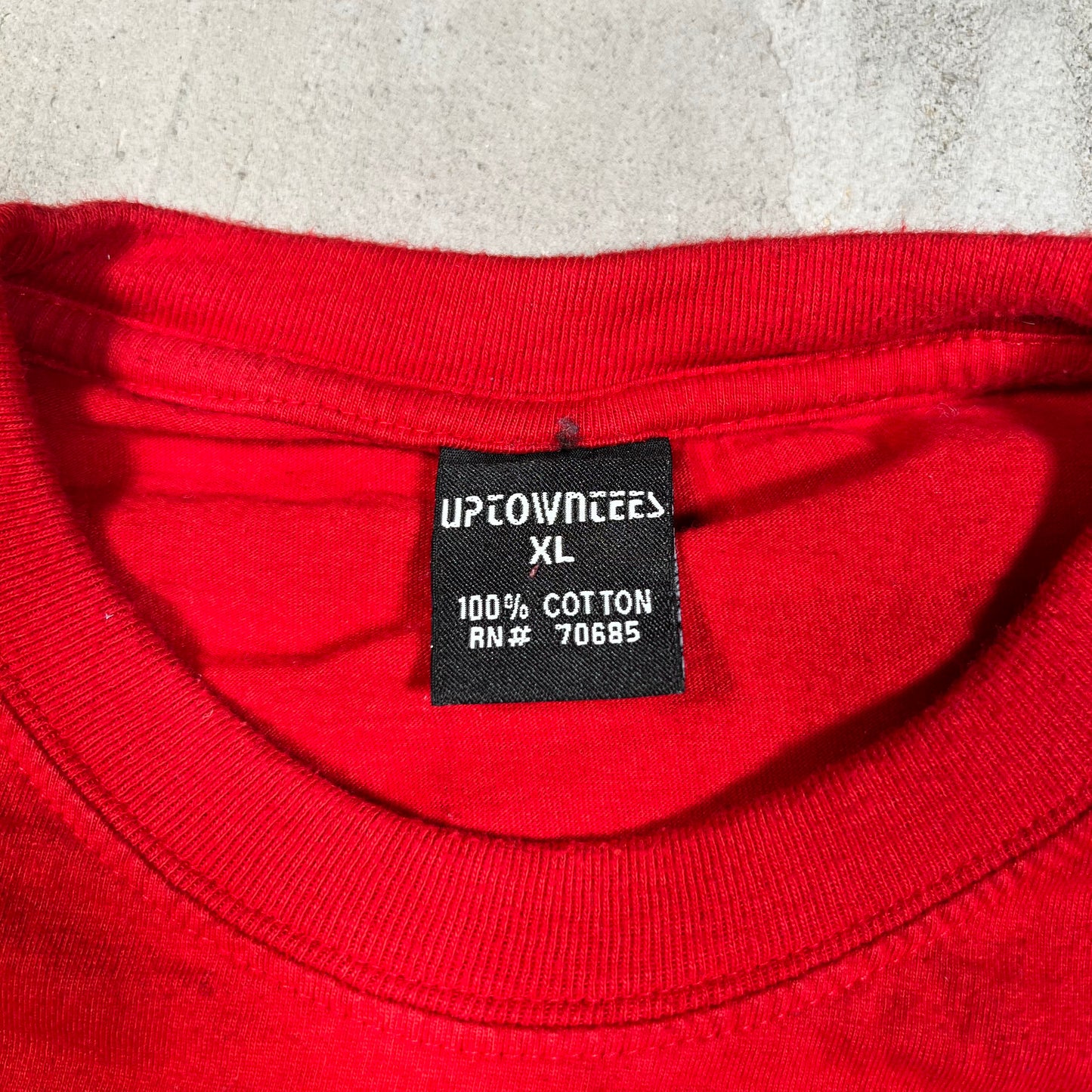 Y2K Wu Tang "Classics" Red Tee Size XL USED v19616