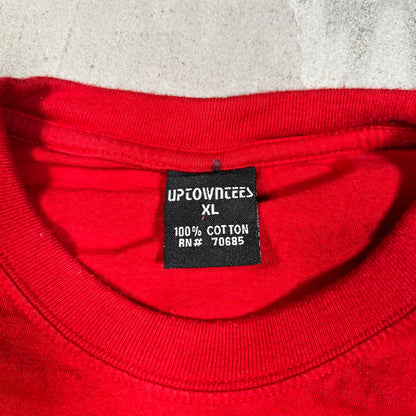 Y2K Wu Tang "Classics" Red Tee Size XL USED v19616