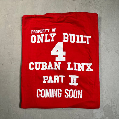 Y2K Wu Tang "Classics" Red Tee Size XL USED v19616