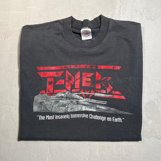 1990s T-Mek Game Promo Tee Black Size XL USED v19617