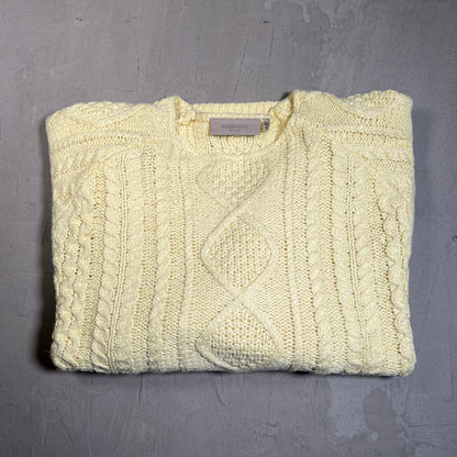 Fear of God FOG Essentials Yellow Knit Sweater Size XXL USED x17700