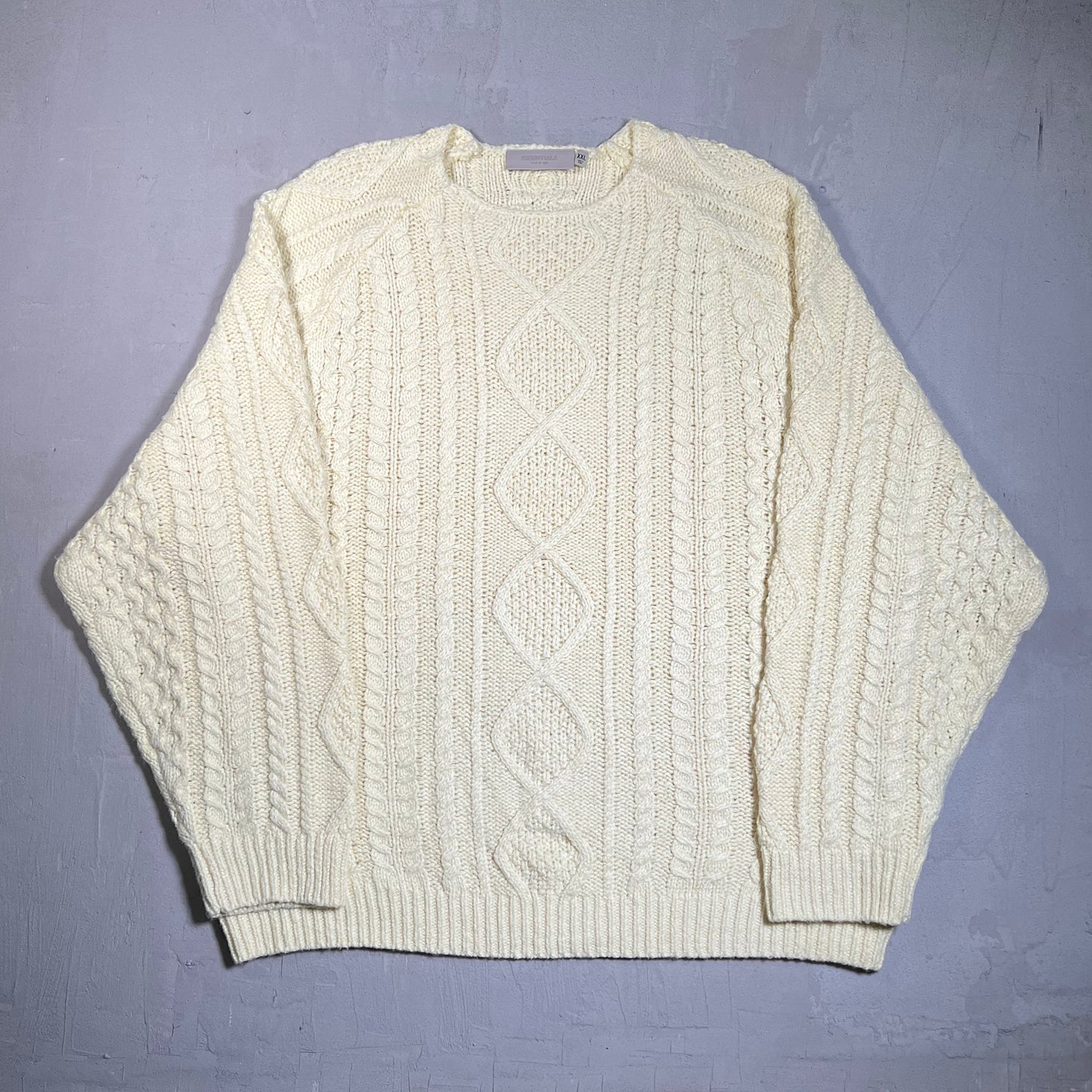 Fear of God FOG Essentials Yellow Knit Sweater Size XXL USED x17700