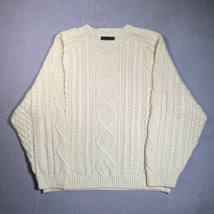 Fear of God FOG Essentials Yellow Knit Sweater Size XXL USED x17700