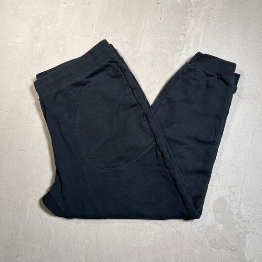 Evisu Double Back Pocket M Print Black Sweatpants Size XL USED x17699