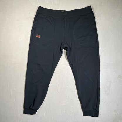 Evisu Double Back Pocket M Print Black Sweatpants Size XL USED x17699