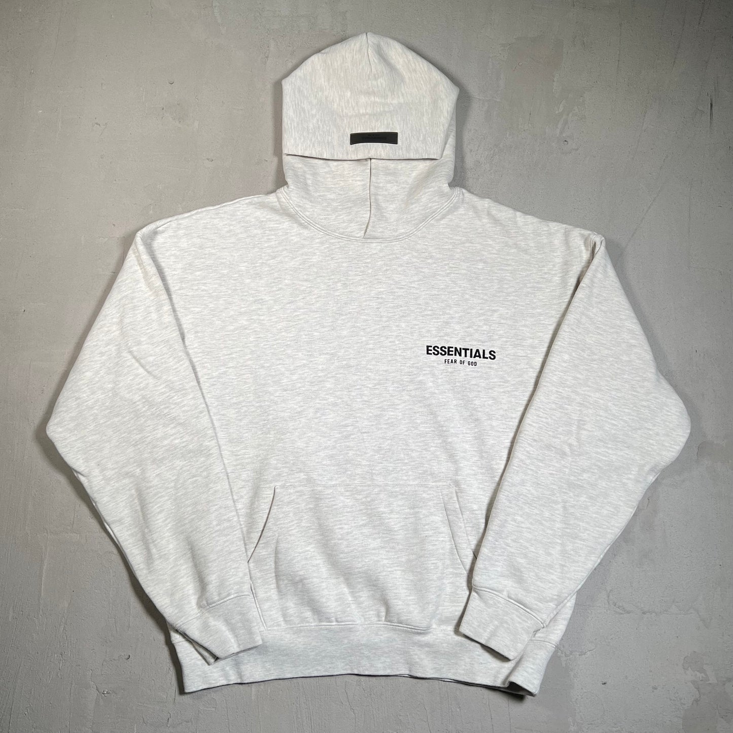 Essentials Fear of God FOG Grey Logo Hoodie Size Medium USED x17747