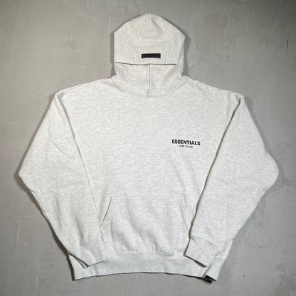 Essentials Fear of God FOG Grey Logo Hoodie Size Medium USED x17747
