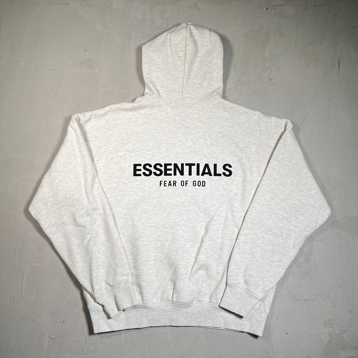 Essentials Fear of God FOG Grey Logo Hoodie Size Medium USED x17747