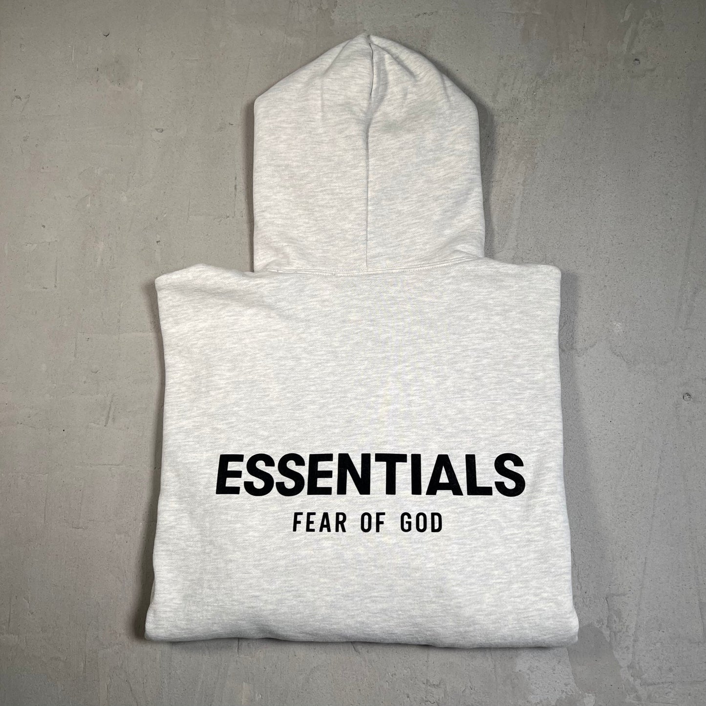 Essentials Fear of God FOG Grey Logo Hoodie Size Medium USED x17747