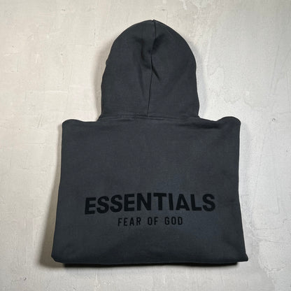 Essentials Fear of God FOG Black Logo Hoodie Size Medium USED x17746