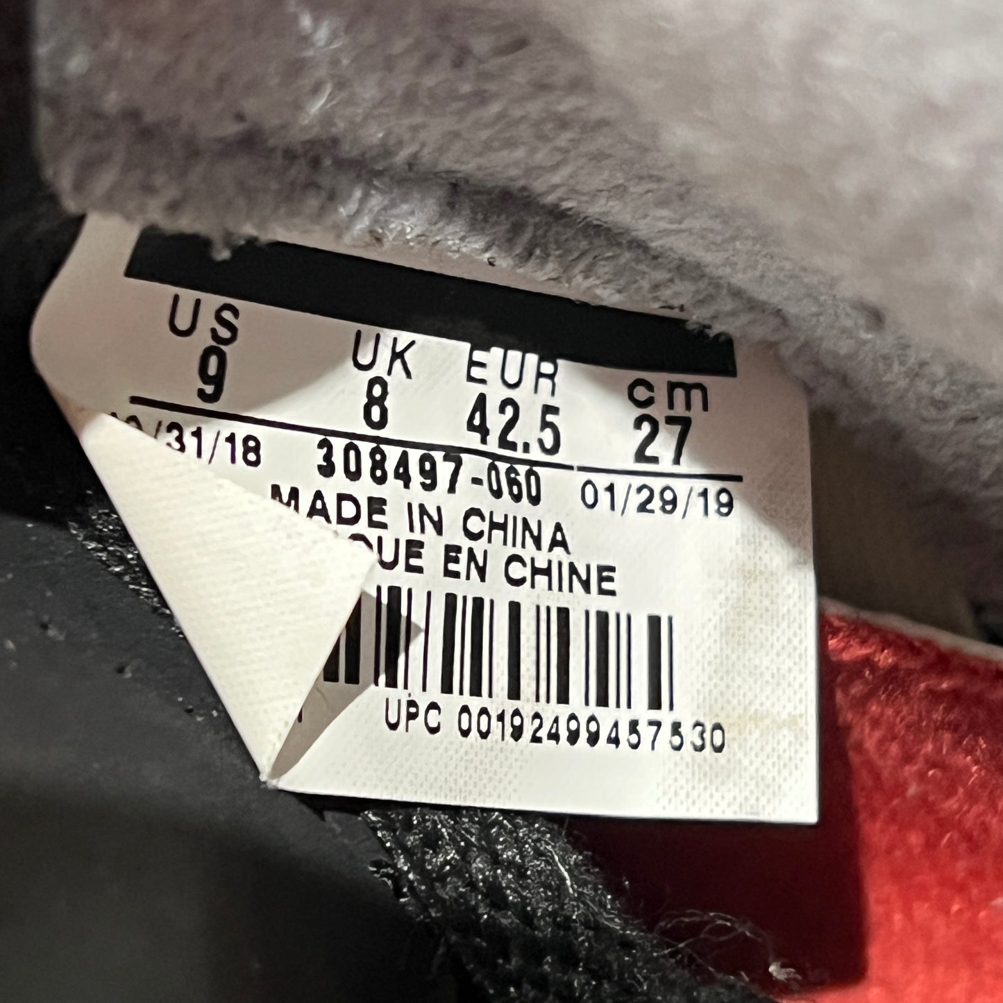 Jordan 4 Bred (2019) Size 9 USED s23087