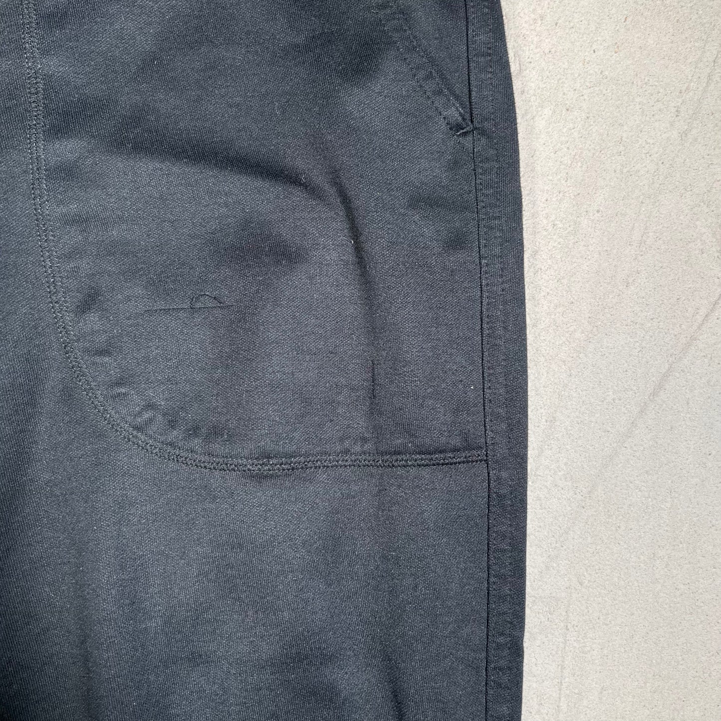 Evisu Big M Back Print Black Sweatpants Size XXL USED x17697
