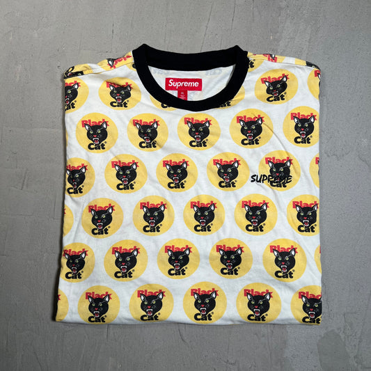Supreme Black Cat Tee AOP (2024) Size XL USED x17681
