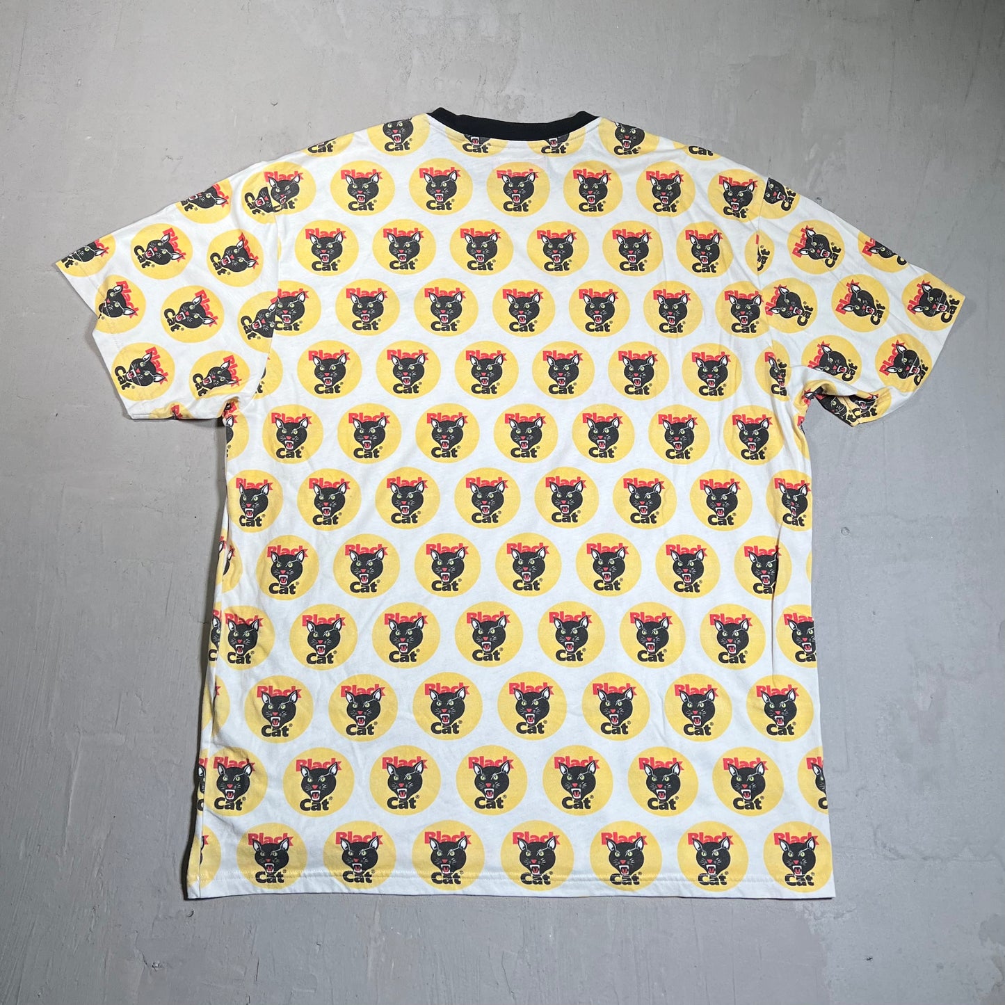 Supreme Black Cat Tee AOP (2024) Size XL USED x17681