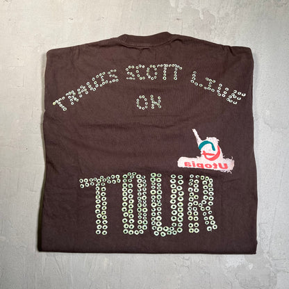 Travis Scott Utopia "Wherever you Are" Brown Tee Size XL USED x17684