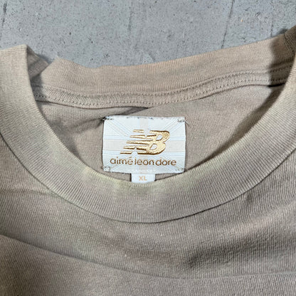 Aime Leon Dore New Balance 991 Crest Tan Tee Size XL USED x17691