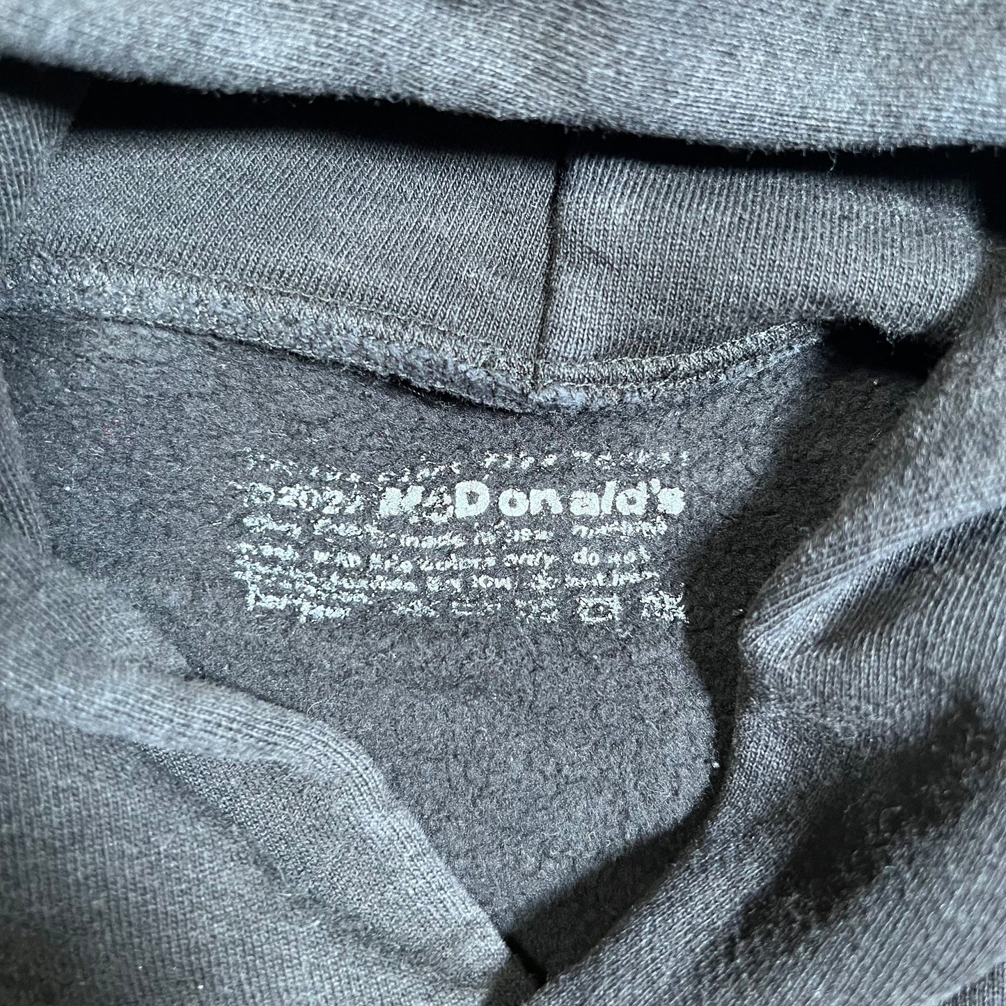 CPFM McDonalds Logos Black Hoodie Size Large USED x17748