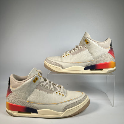 Jordan 3 J Balvin Medellin Sunset (2023) Size 10 USED s23151