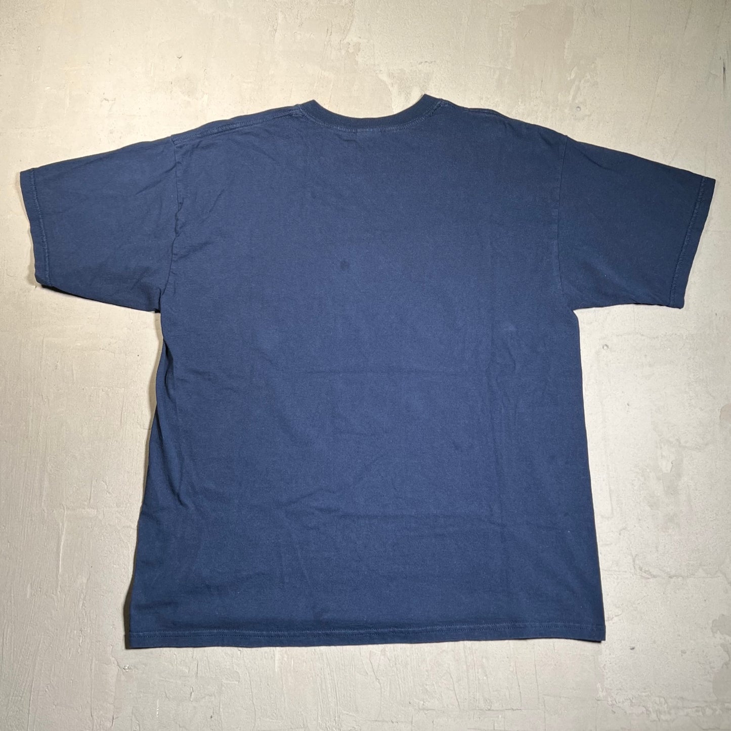 2003 New England Patriots Navy Super Bowl Tee Size XL USED v19099