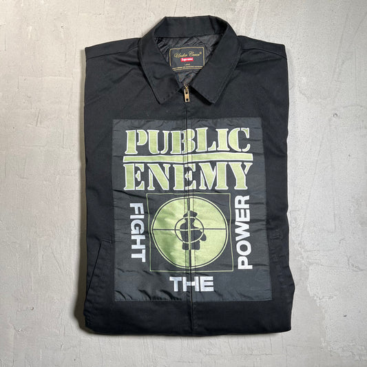 Supreme Undercover Public Enemy Black Work Jacket Size Large USED x17702