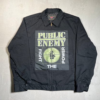 Supreme Undercover Public Enemy Black Work Jacket Size Large USED x17702