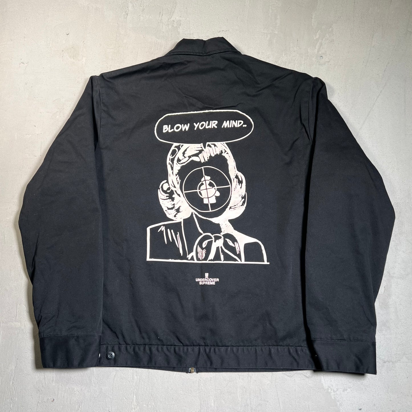 Supreme Undercover Public Enemy Black Work Jacket Size Large USED x17702
