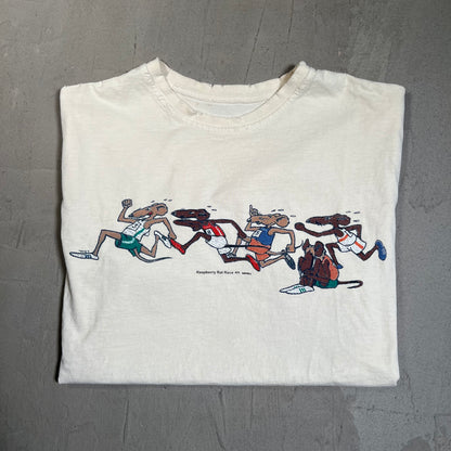 GV Gallery Raspberry Hills Rat Race Cream Tee Size Small USED x17733