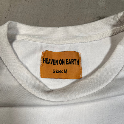 Heavon on Earth IPray White Tee Size Medium USED x17761