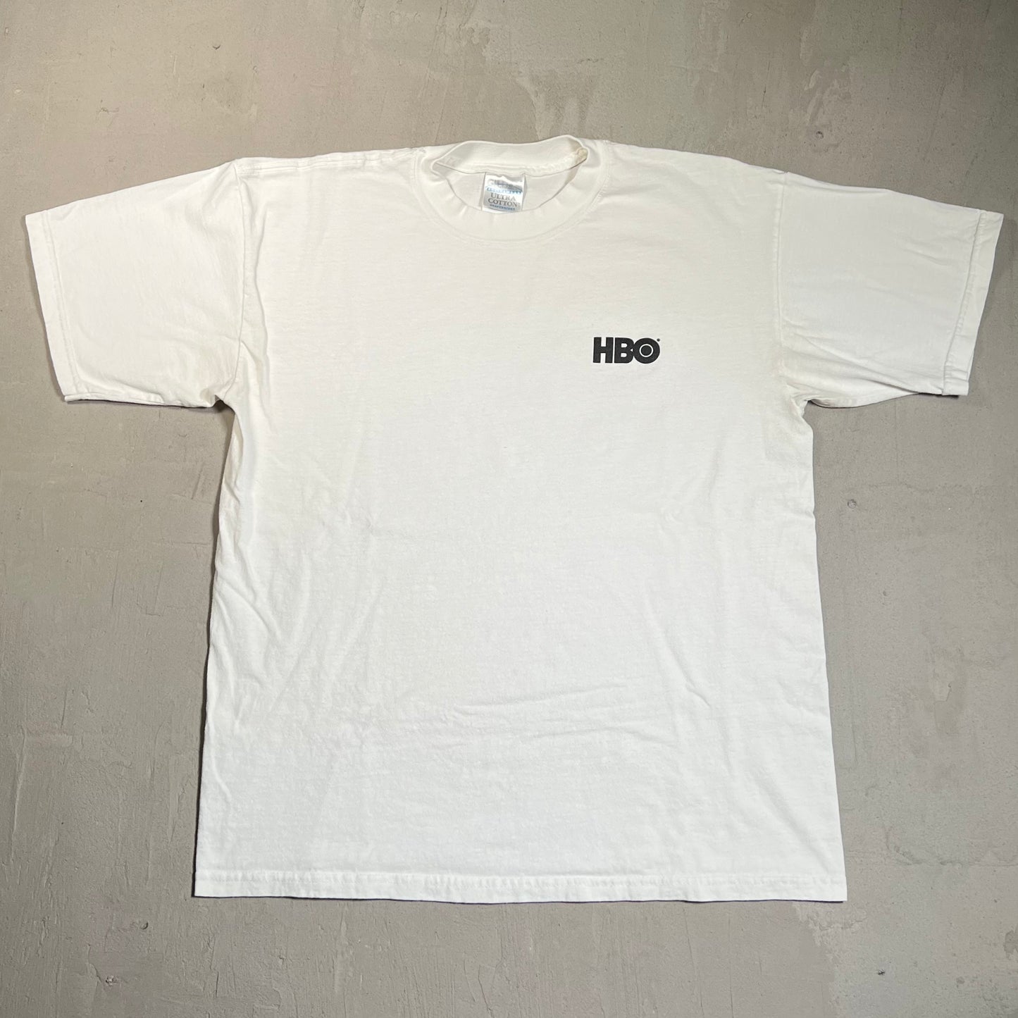Y2K HBO Promo White Tee Size Large USED v19601