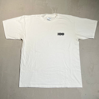 Y2K HBO Promo White Tee Size Large USED v19601