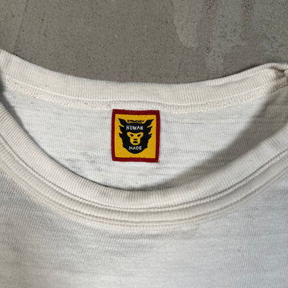 Human Made "Dry Alls" White Tee Size Medium USED x17762