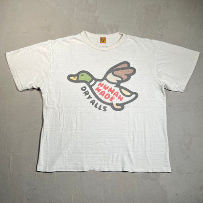 Human Made "Dry Alls" White Tee Size Medium USED x17762