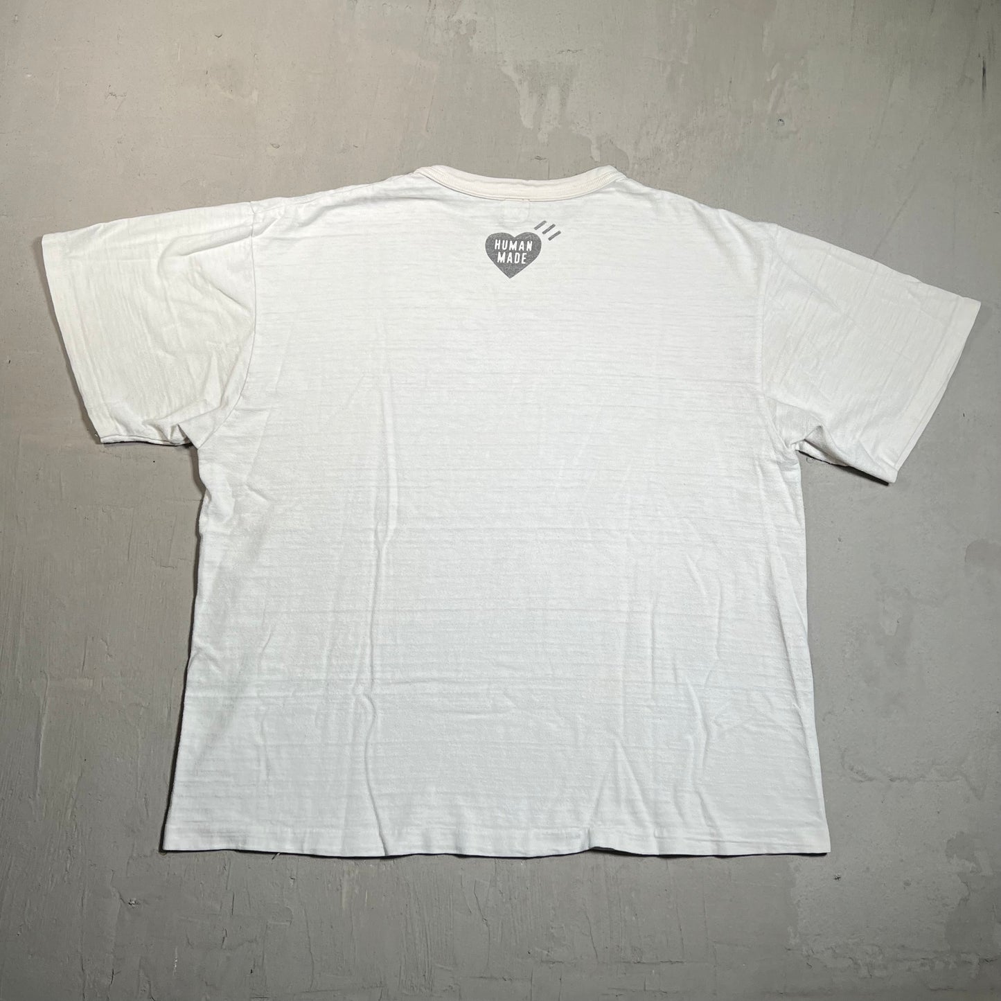 Human Made "Dry Alls" White Tee Size Medium USED x17762