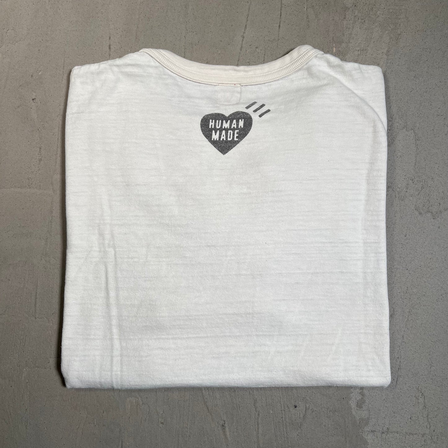 Human Made "Dry Alls" White Tee Size Medium USED x17762