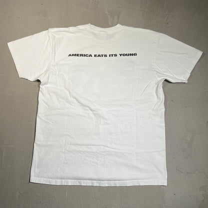 Supreme America Eats Its Young Tee White (2021) Size Large USED x17679