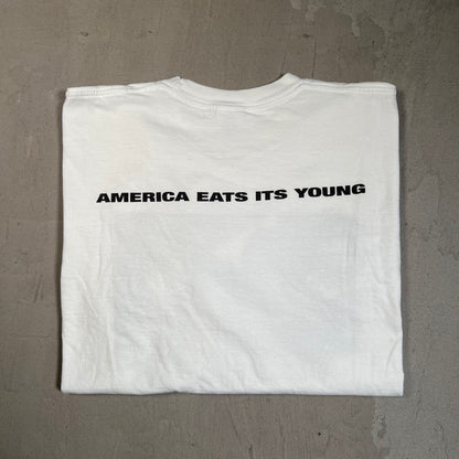Supreme America Eats Its Young Tee White (2021) Size Large USED x17679