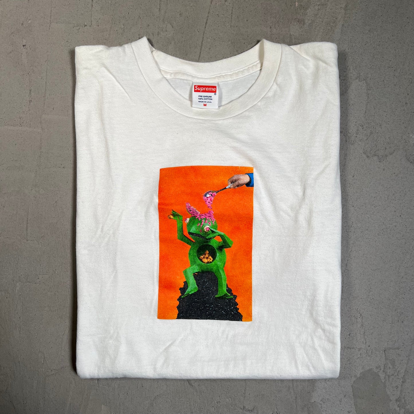 Supreme Mike Hill Brains White Tee Size Medium USED x17633