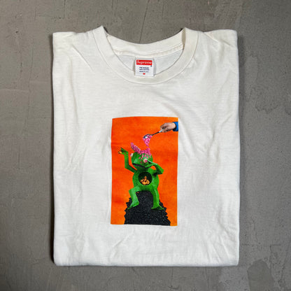 Supreme Mike Hill Brains White Tee Size Medium USED x17633