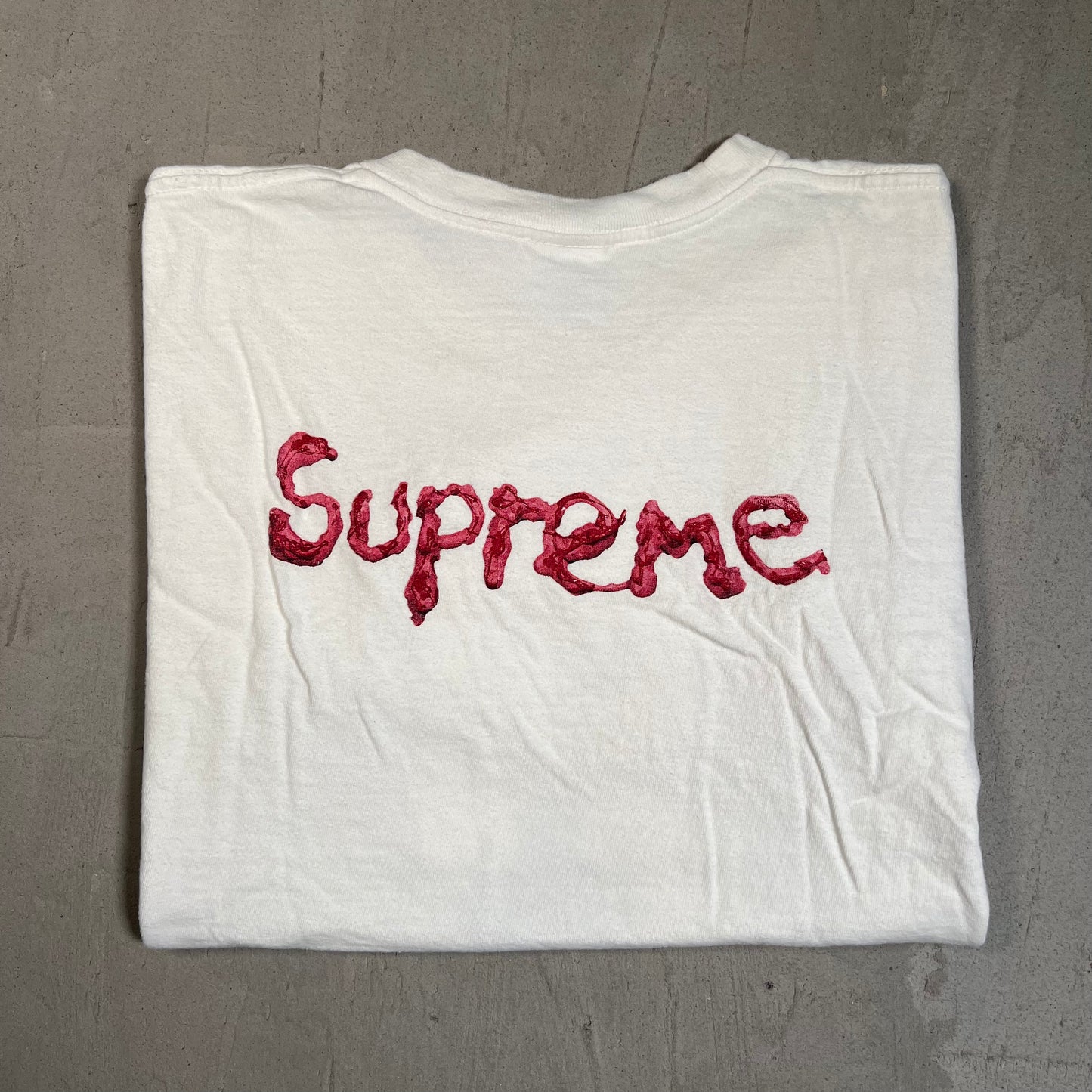 Supreme Mike Hill Brains White Tee Size Medium USED x17633